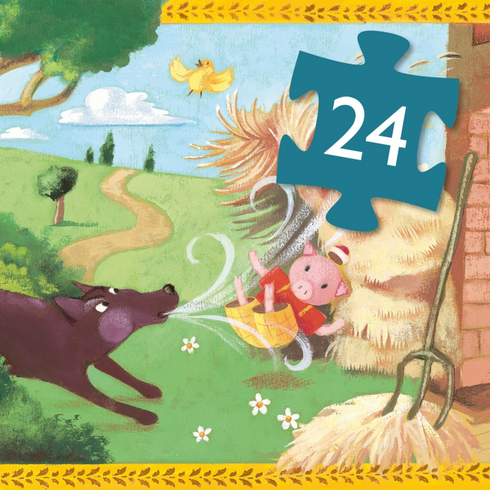 Puzzle Djeco Cei 3 purcelusi, 2-3 ani + [3]