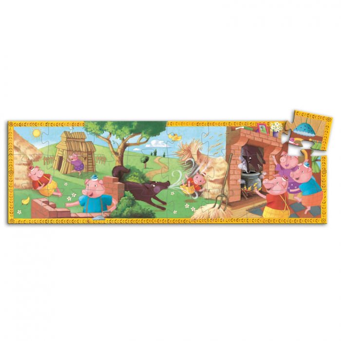 Puzzle Djeco Cei 3 purcelusi, 2-3 ani + [4]