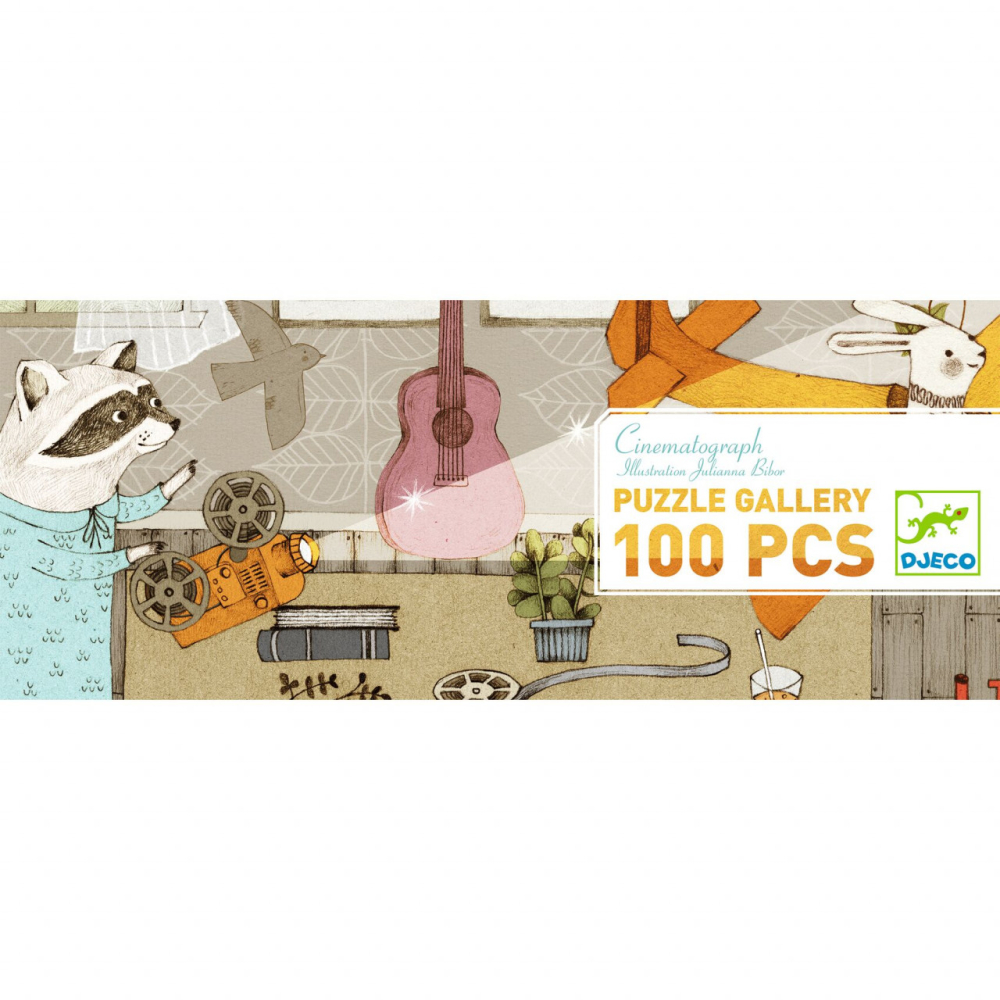 Puzzle Djeco Cinematograf, 100 piese, 6-7 ani + [5]
