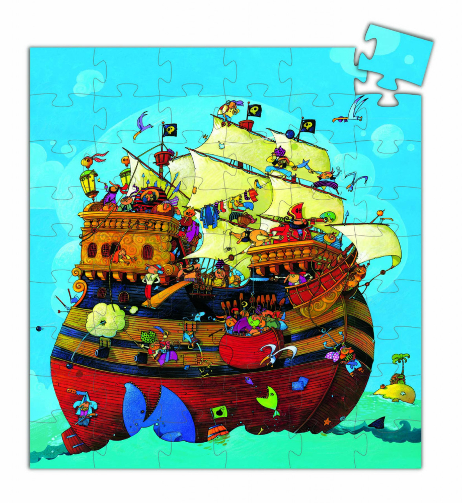 Puzzle Djeco Corabia Barbarossa, 2-3 ani + [2]