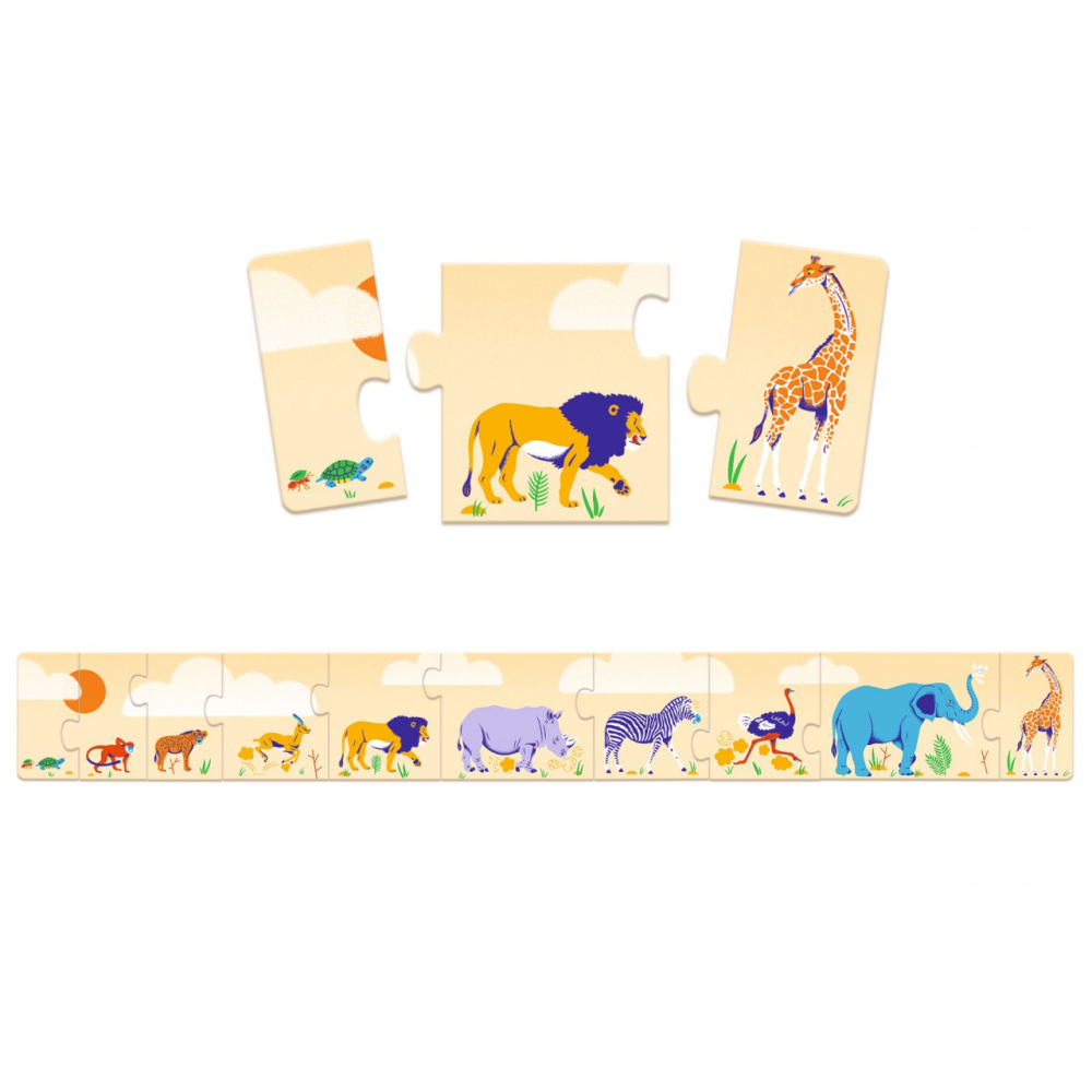 Puzzle Djeco De la mic la mare, 2-3 ani + [2]