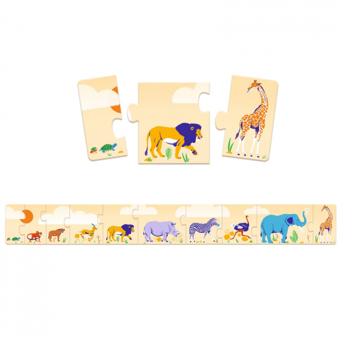 Puzzle Djeco De la mic la mare, 2-3 ani + [2]