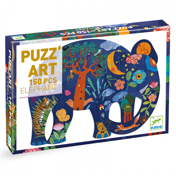 Puzzle Djeco Elefant, 2-3 ani + [5]