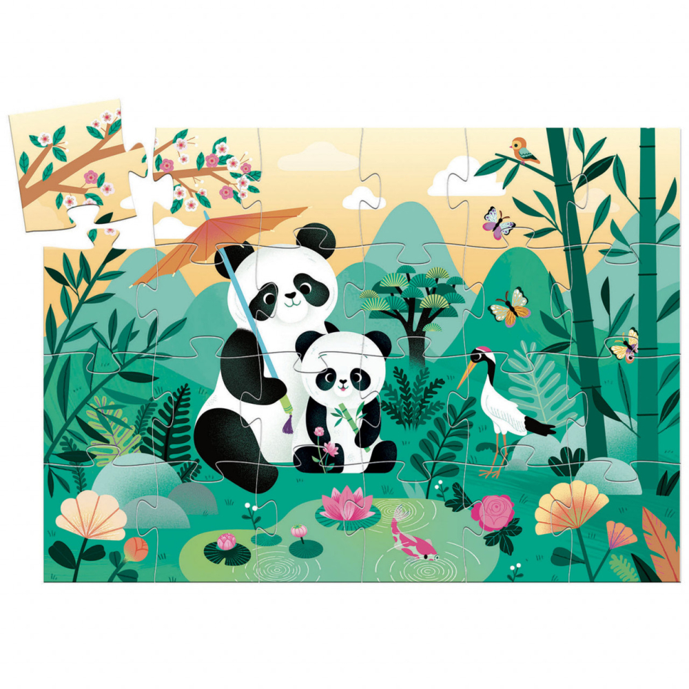 Puzzle Djeco, Panda Leo, 2-3 ani + [2]