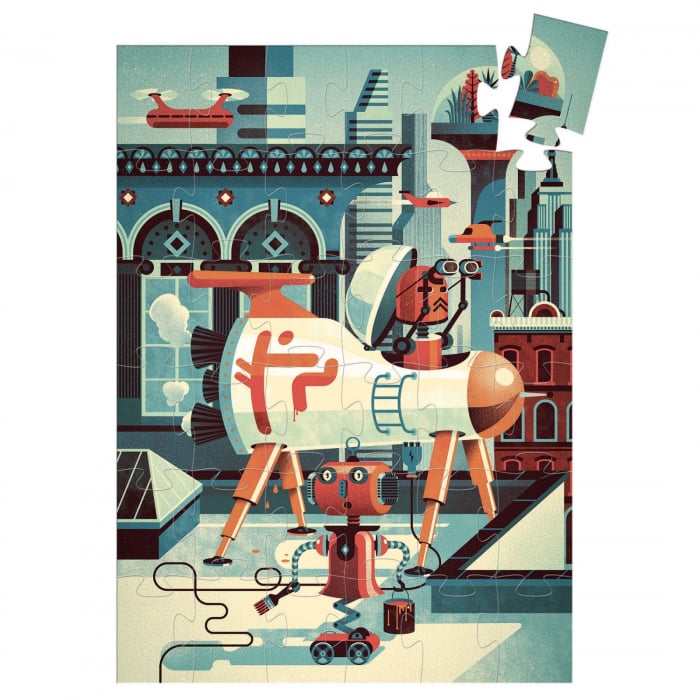 Puzzle Djeco - Robotul Bob, 4-5 ani + [2]