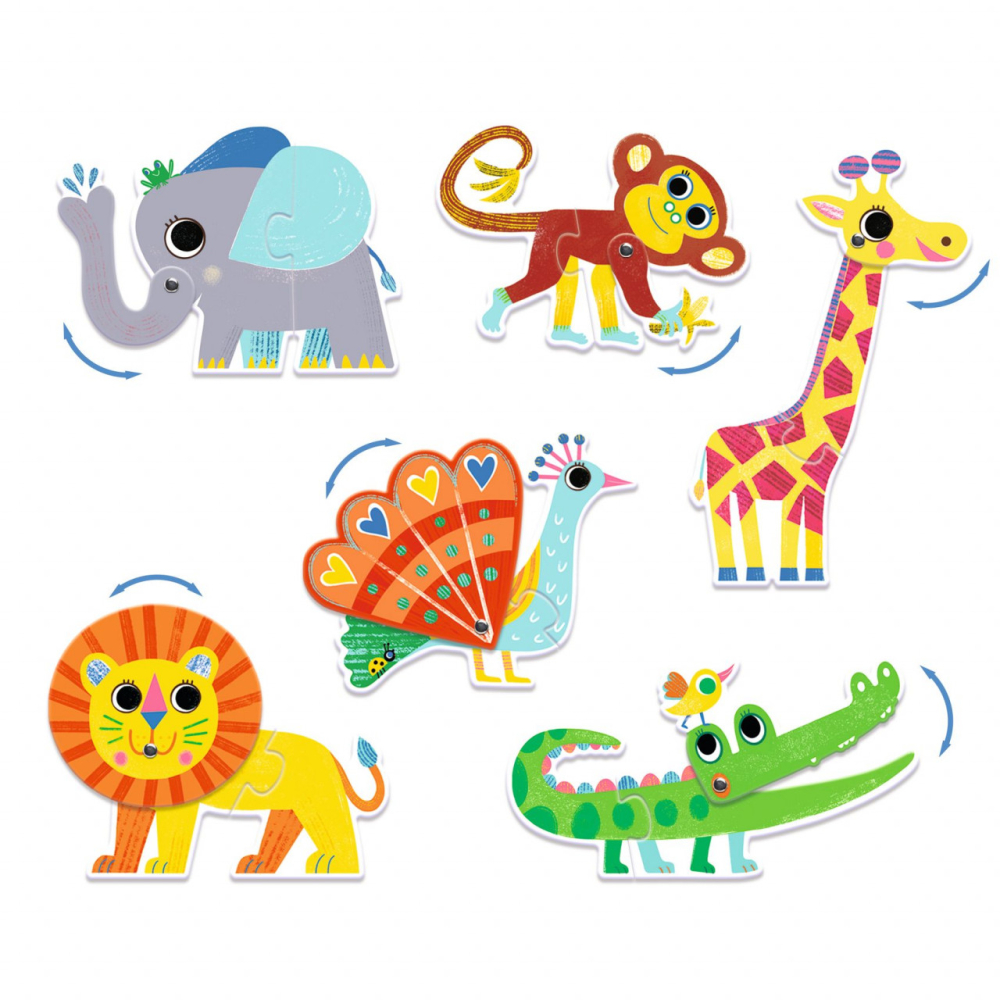 Puzzle duo Articulo Animo, Djeco, 2 ani+ [2]