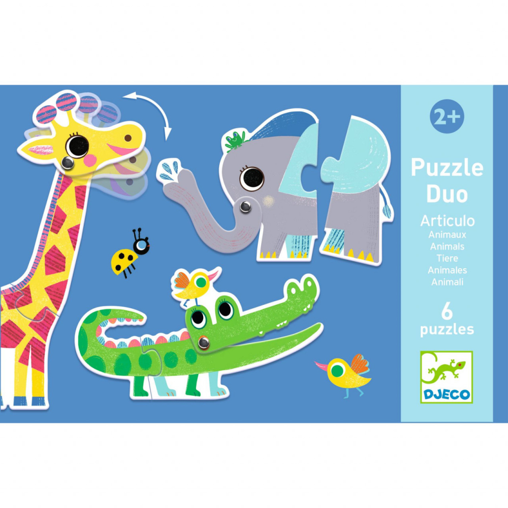 Puzzle duo Articulo Animo, Djeco, 2 ani+ [4]