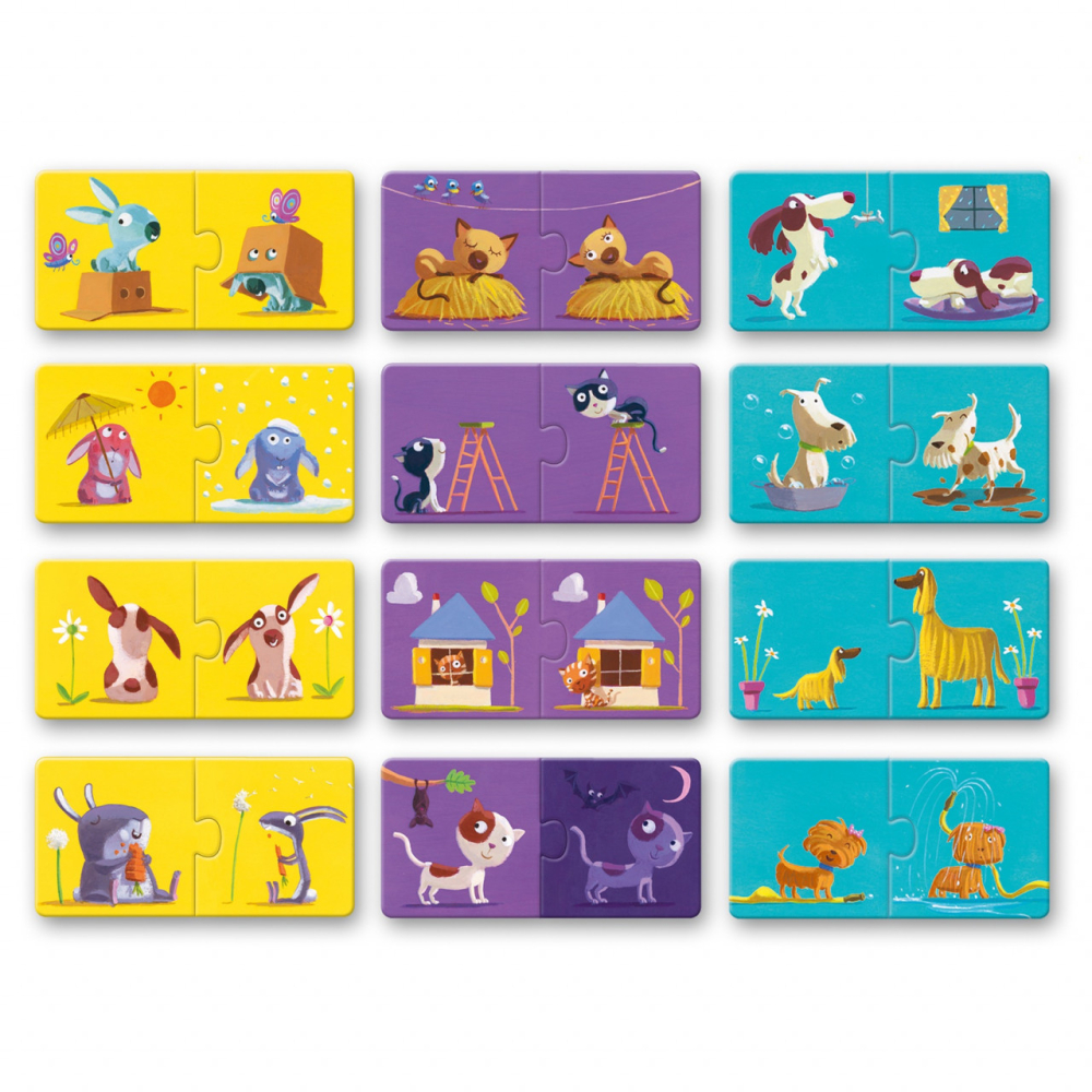 Puzzle duo Djeco Antonime, 1-2 ani + [4]