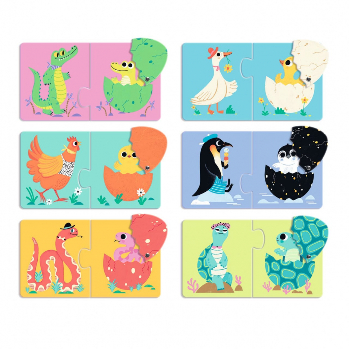 Puzzle duo Djeco, Din ou, + 2 ani [2]