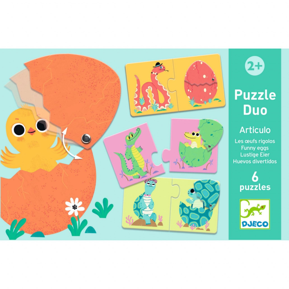 Puzzle duo Djeco, Din ou, + 2 ani [5]