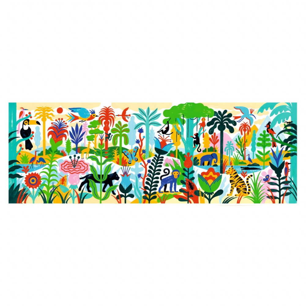 Puzzle galerie 100 piese Jungla, Djeco, + 5 ani [3]