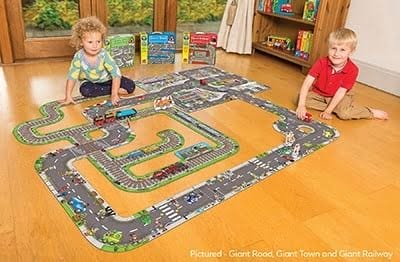 Puzzle gigant de podea traseu masini (20 piese) GIANT ROAD JIGSAW, Orchard Toys, 2-3 ani + [4]