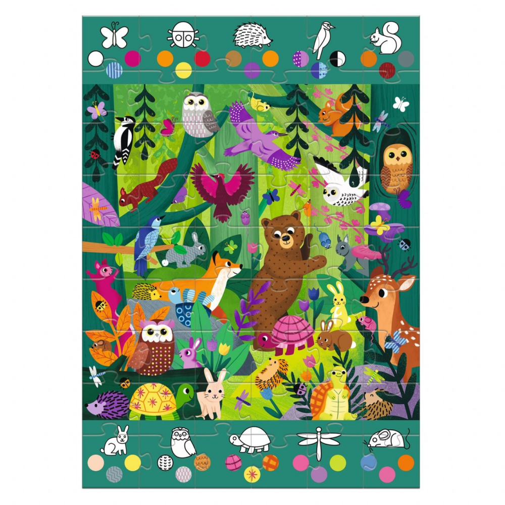 Puzzle gigant Djeco, Aventuri in padure, + 5 ani [5]