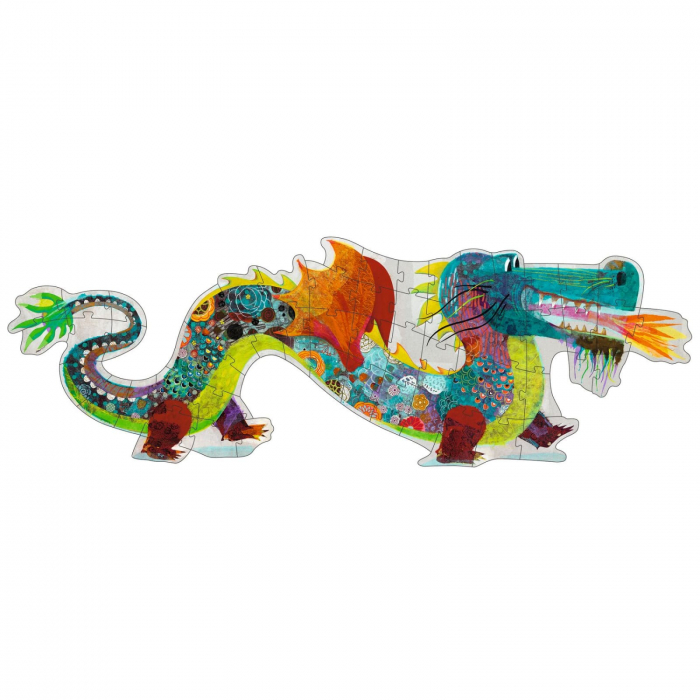 Puzzle gigant Djeco Dragon, 2-3 ani + [2]