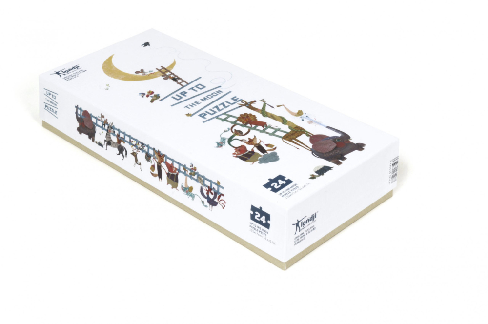 Puzzle gigant Sus pana la luna, Londji, 2-3 ani + [3]