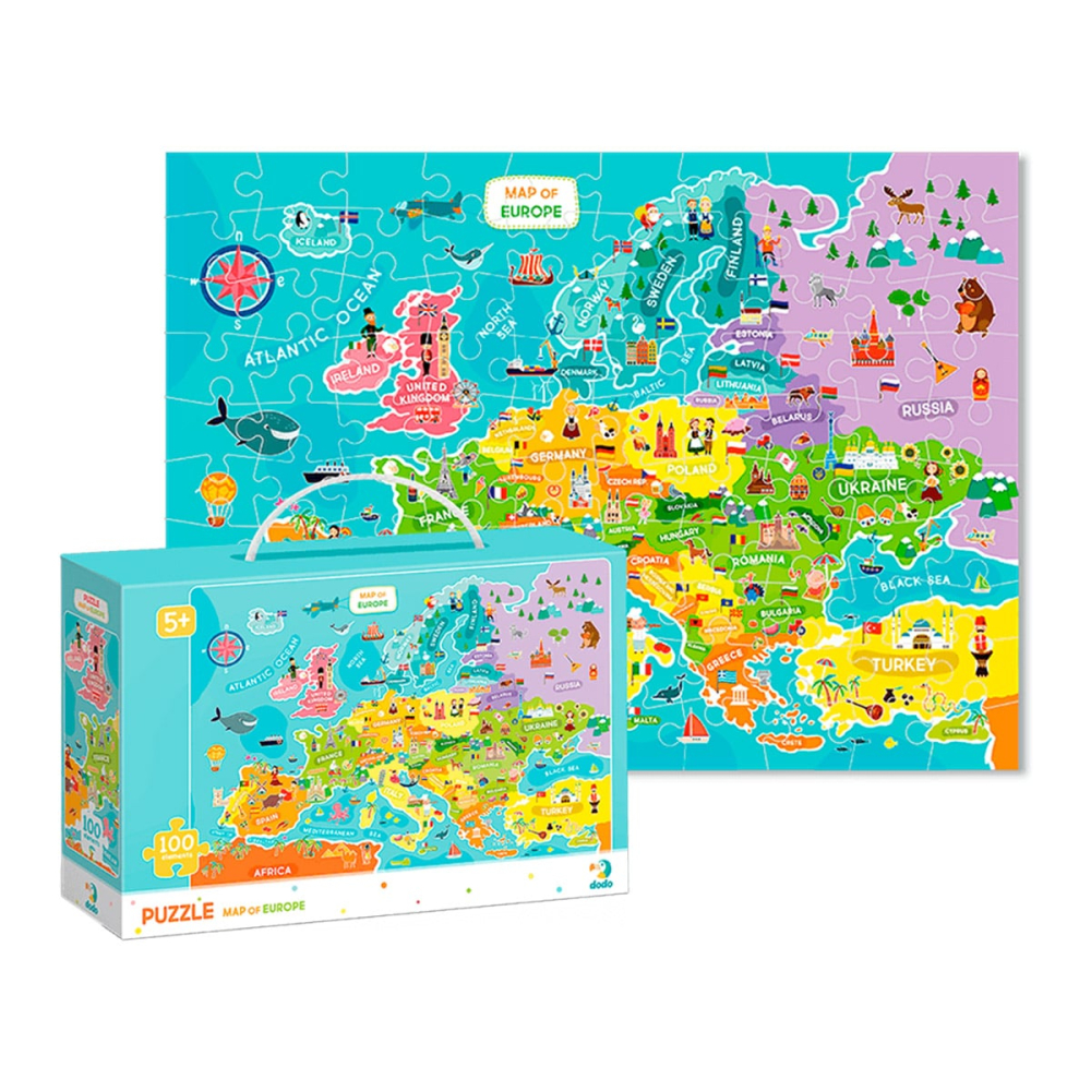Puzzle Harta Europei, 100 piese [3]
