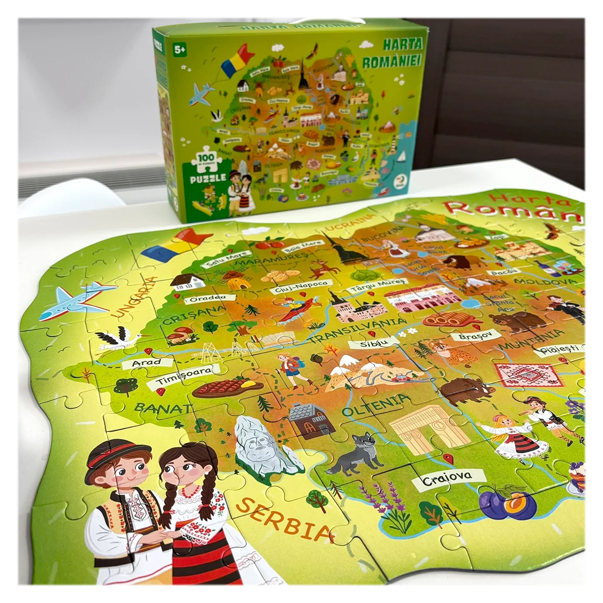 Puzzle Harta Romaniei, 100 piese [4]