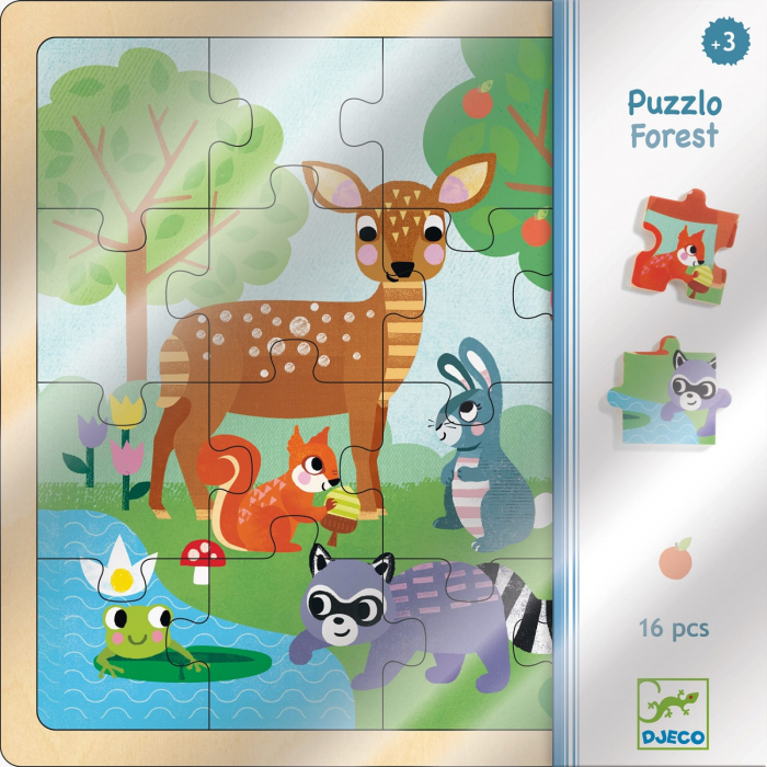 Puzzle lemn Forest Djeco, 1-2 ani + [3]