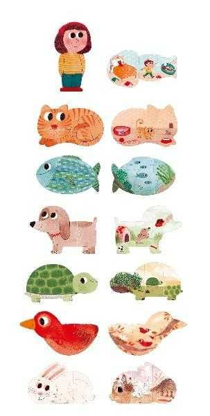 Puzzle Londji, animale de companie, 2-3 ani + [2]