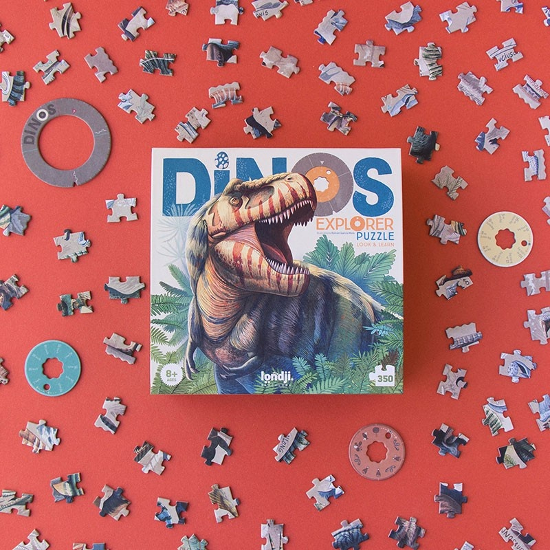 Puzzle Londji, Dino Explorer, 8-9 ani + [4]