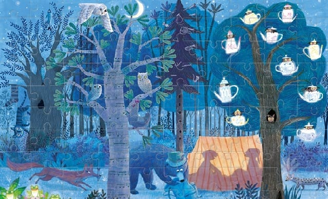 Puzzle Londji reversibil, noapte si zi, 6-7 ani + [2]