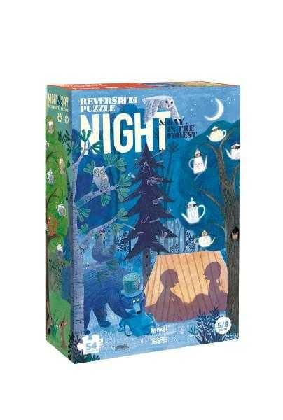 Puzzle Londji reversibil, zi si noapte, 4-5 ani + [3]