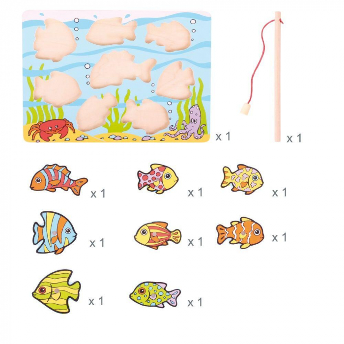 Puzzle magnetic - pestisorii nazdravani, BIGJIGS Toys, 1-2 ani + [2]