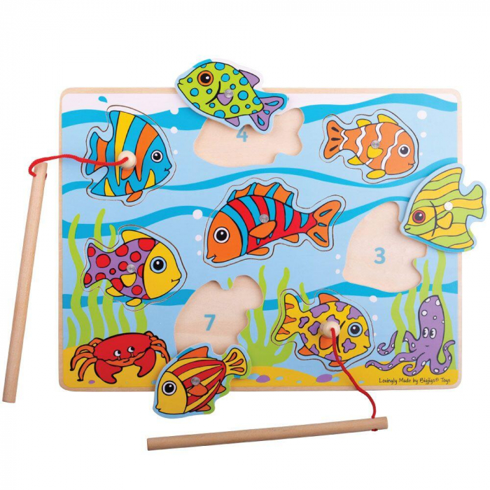 Puzzle magnetic - pestisorii nazdravani, BIGJIGS Toys, 1-2 ani + [3]