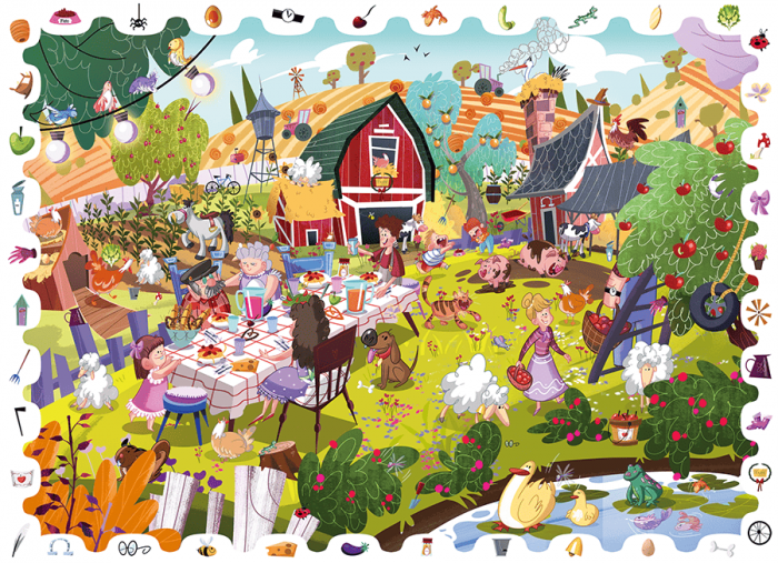 Puzzle Micul Detectiv - Ferma, Ludattica, + 5 ani, 108 piese [3]