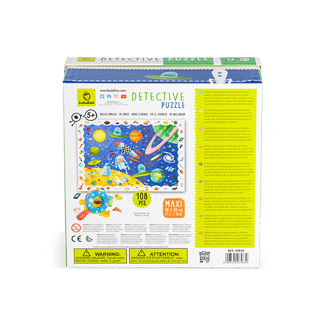 Puzzle Micul Detectiv - Spațiul - NEW, Ludattica, + 5 ani, 108 piese [2]