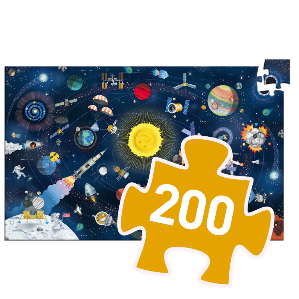 Puzzle observatie Djeco Cosmos, 6-7 ani + [2]