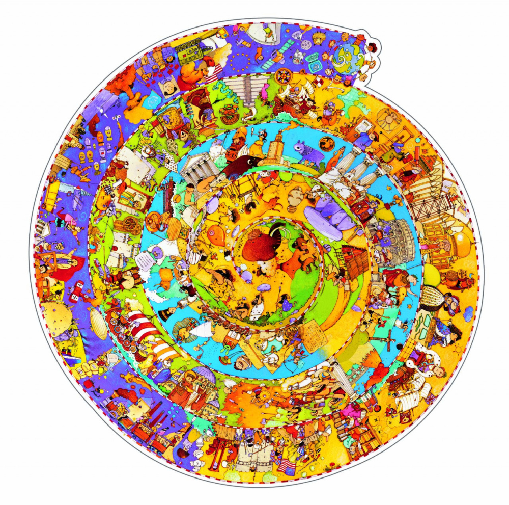 Puzzle observatie Djeco - Evolutie, 6-7 ani + [3]