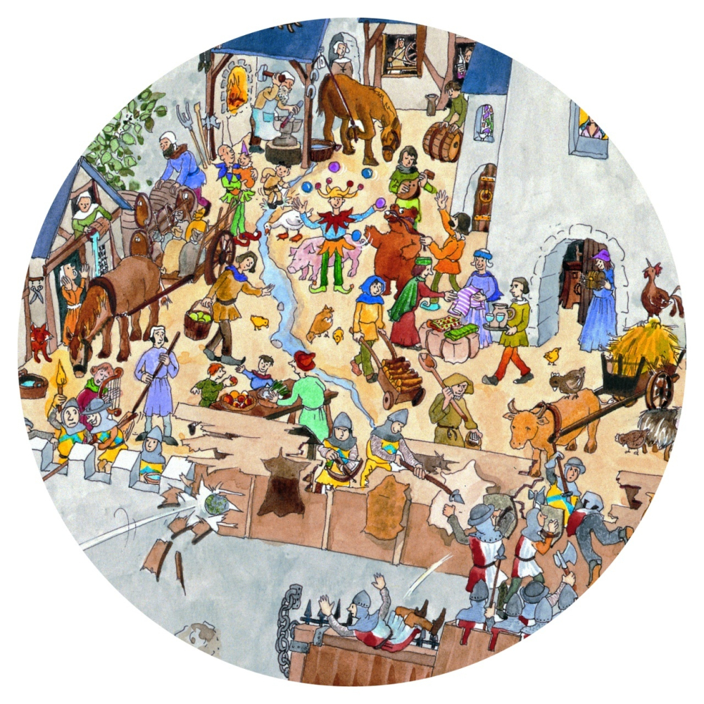 Puzzle observatie Djeco Fortareata, 6-7 ani + [3]