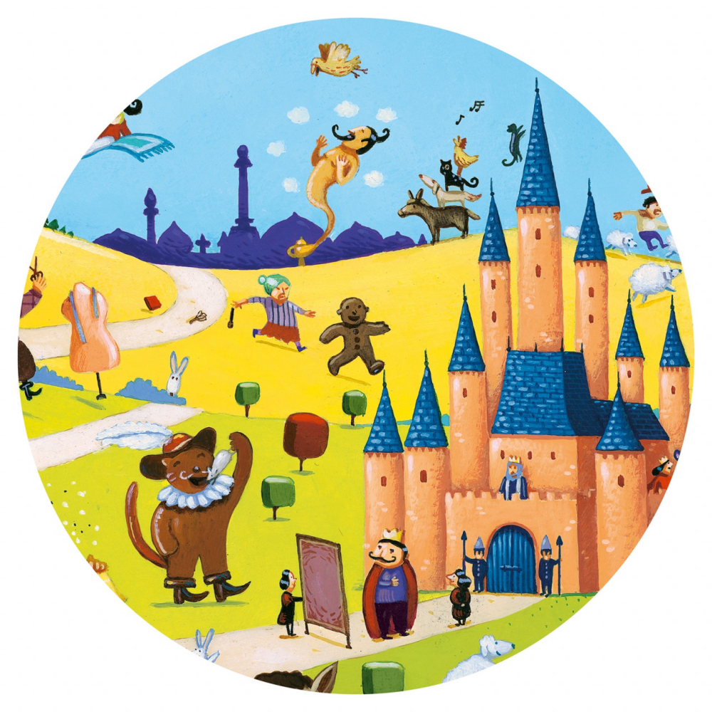 Puzzle observatie Djeco, Povesti renumite, 2-3 ani + [4]