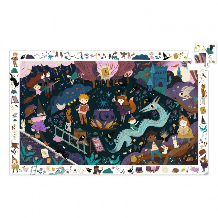 Puzzle observatie Scoala de vrajitori, Djeco, 2-3 ani + [2]