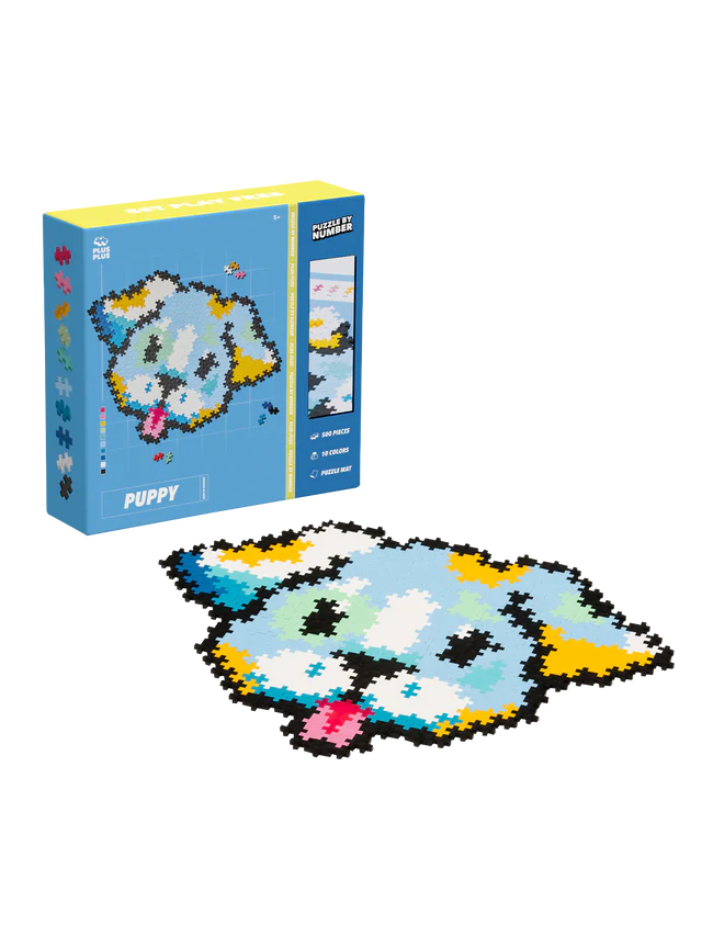 Puzzle pe numere Plus-Plus, 500 piese, Catelus [5]
