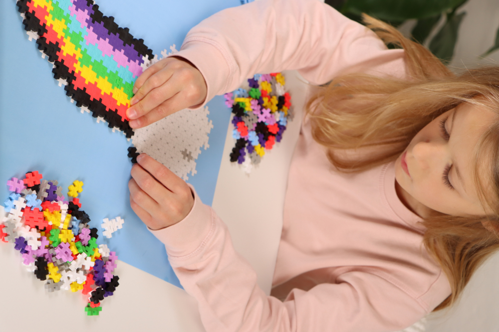 Puzzle pe numere Plus-Plus, 500 piese, Curcubeu [5]