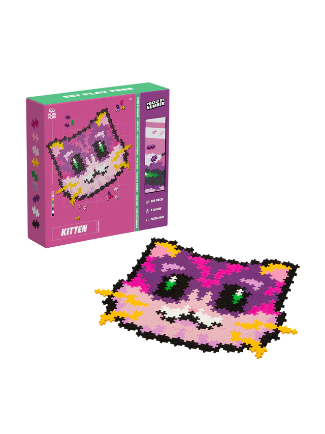 Puzzle pe numere Plus-Plus, 500 piese, Pisicuta [5]