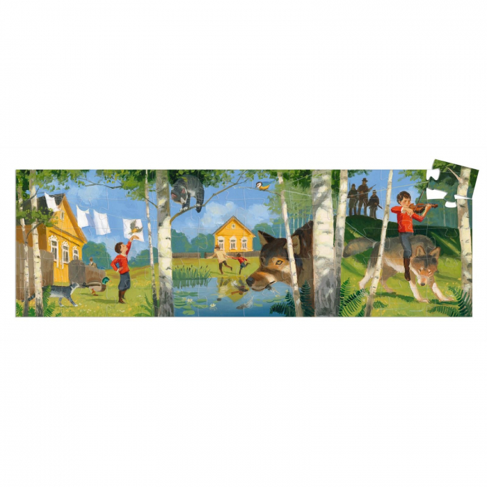 Puzzle Petrică si lupul, Djeco, 2-3 ani + [2]