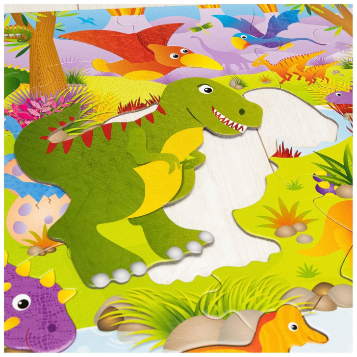 Puzzle Podea: Dinozauri (30 piese), Galt, 2-3 ani + [6]