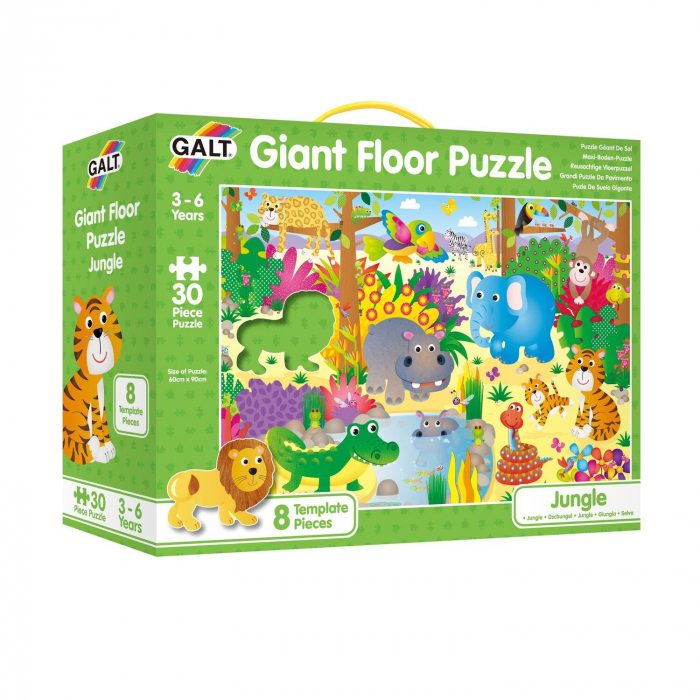 Puzzle Podea: Jungla (30 piese), Galt, 2-3 ani + [5]