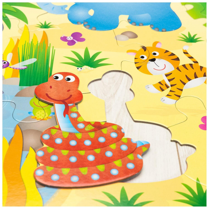 Puzzle Podea: Jungla (30 piese), Galt, 2-3 ani + [4]