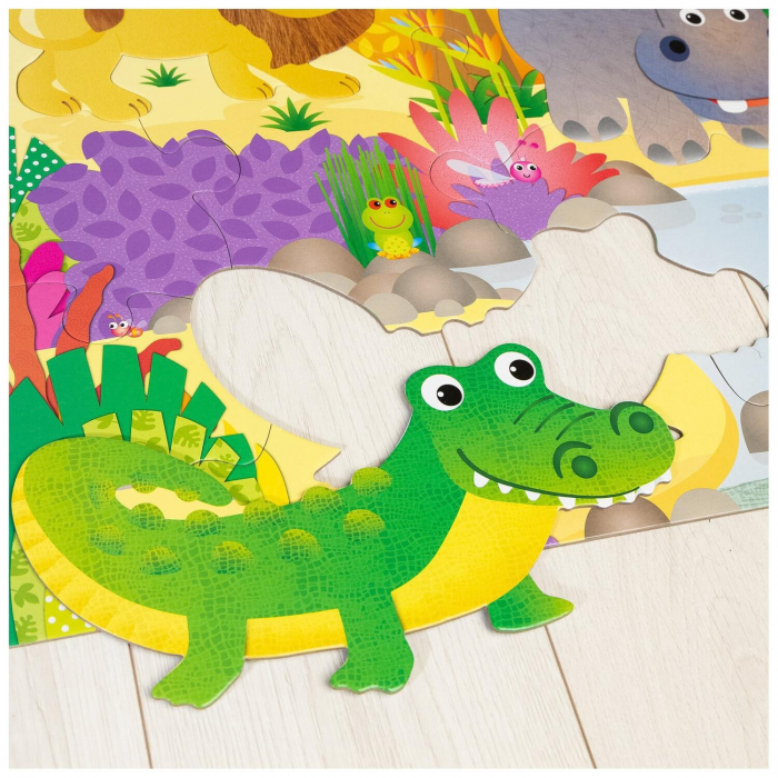 Puzzle Podea: Jungla (30 piese), Galt, 2-3 ani + [3]