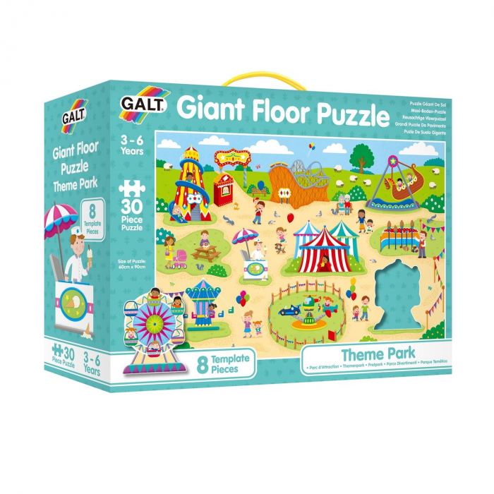 Puzzle Podea: Parcul de distractii (30 piese), Galt, 2-3 ani + [5]