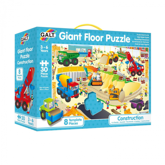 Puzzle Podea: Santierul (30 piese), Galt, 2-3 ani + [4]