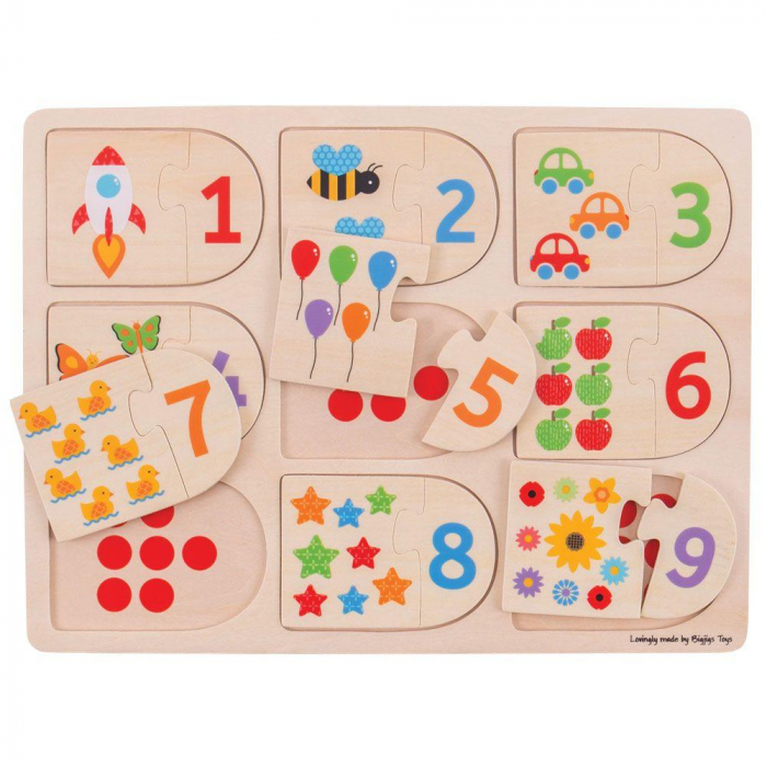 Puzzle - Potriveste-ma la locul meu, BIGJIGS Toys, 1-2 ani + [2]