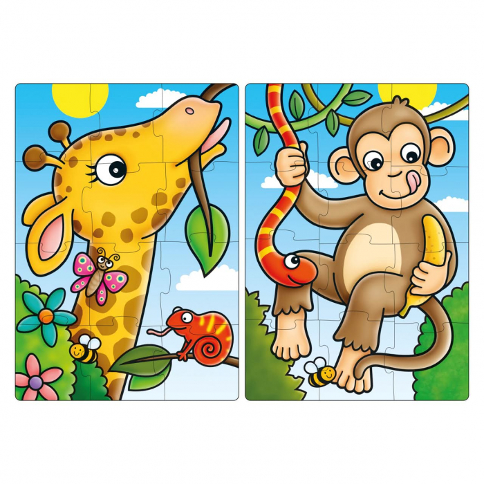 Puzzle Primii Prieteni din Jungla FIRST JUNGLE FRIENDS, Orchard Toys, 2-3 ani + [3]
