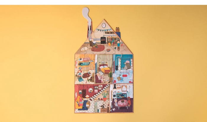 Puzzle reversibil Londji, Bun venit acasa, 2-3 ani + [5]