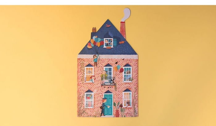 Puzzle reversibil Londji, Bun venit acasa, 2-3 ani + [4]