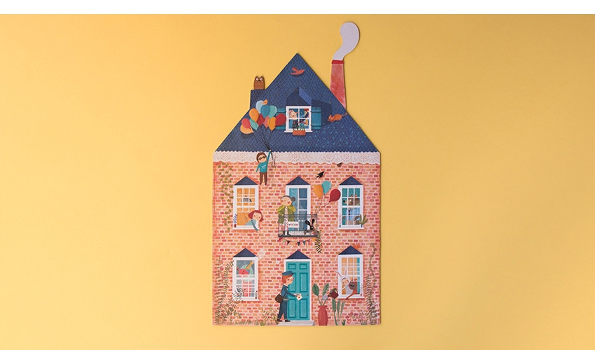 Puzzle reversibil Londji, Bun venit acasa, 2-3 ani + [4]